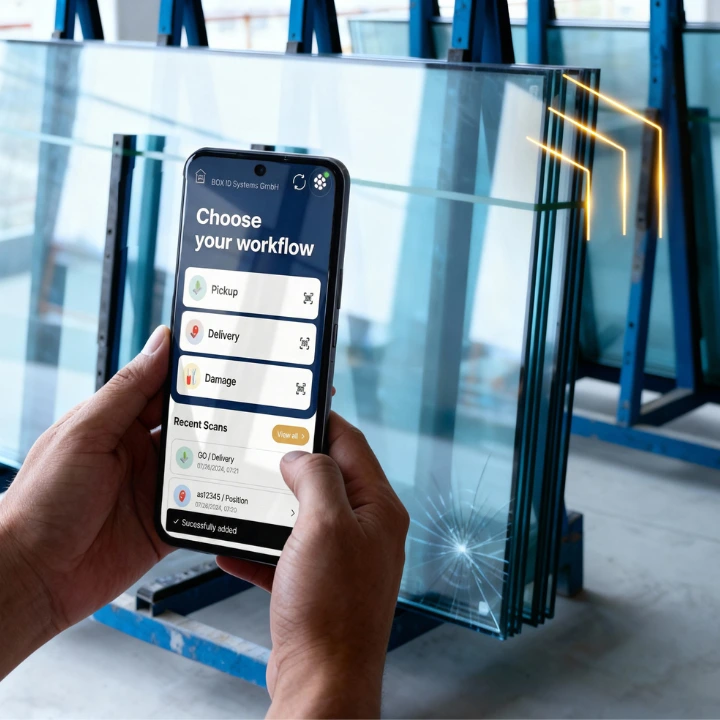 BOX ID App für die Erfassung von Prozessdaten