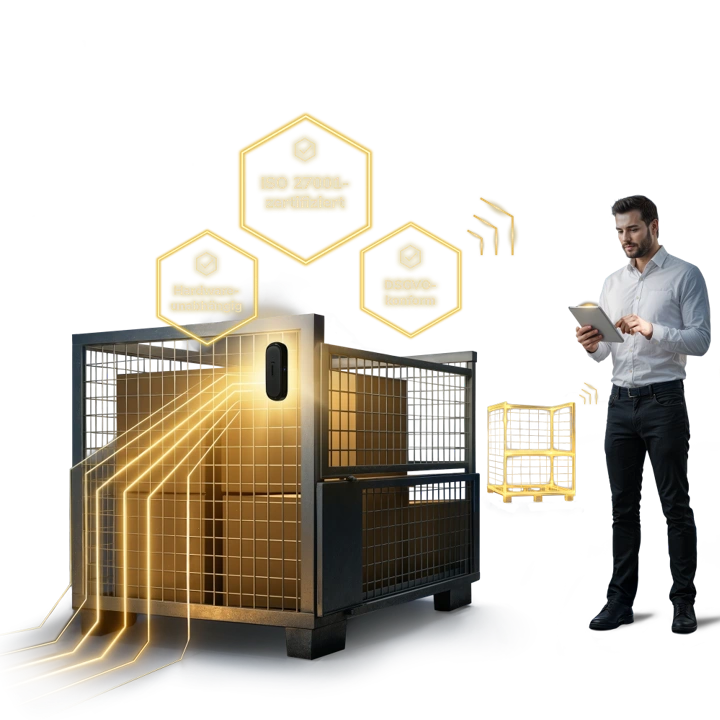 BOX ID Tracking mit ISO 27001, DSGVO und hardwareunabhängiger Lösung.